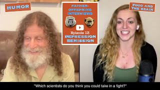 13 Food and the brain humor depression remission  Robert Sapolsky FatherOffspring Interviews [upl. by Ecaroh]