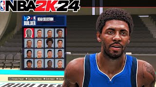 Best Kyrie Irving Face Creation On NBA 2K24 [upl. by Yelknirb]