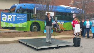 Asheville Redefines Transit Proterra Electric Bus Reveal [upl. by Eenrahc830]