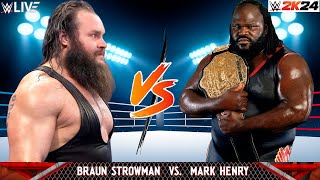 Braun Strowman Vs Mark Henry  Last Man Standing Match [upl. by Lepley992]