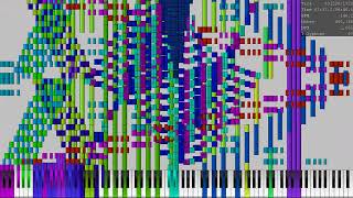 Black MIDI Galaxy Collapse 54 Million Updated Audio  PianoPad ver10 [upl. by Chaves]