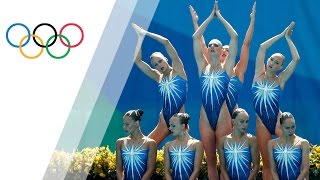 Russia wins Synchronised Swimming team gold [upl. by Hayouqes]