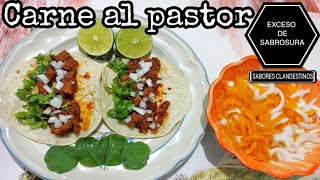 Carne al Pastor Casera Facil de Preparar para tus Tacos [upl. by Adnahc]