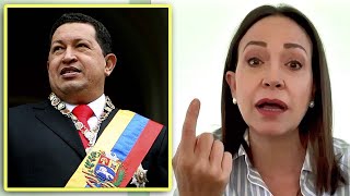 María Corina Machado explica qué es lo ÚNICO BUENO que trajo Hugo Chávez a Venezuela [upl. by Acker]