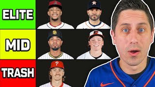 Ranking Every MLB Second Baseman Tier List [upl. by Otsirc618]