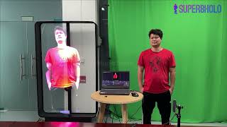 3D Hologram Fan HDMI Video Wall Set Up Tutorial with HDMI 3D Hologram Fan Realtime Live Stream [upl. by Tomasine]