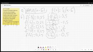 Zadanie 317 str84 Klasa 1 Funkcja f każdej liczbie ze zbioru  84204 przyporządkowuje 25 [upl. by Akinimod]