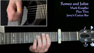 Mark Knopfler Romeo and Juliet  Guitar Play Thru [upl. by Nileve]