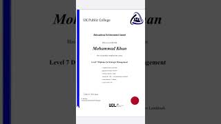 Level 7 Diploma in strategic Management management college strategic diploma unitedkingdom uk [upl. by Aerdnak803]