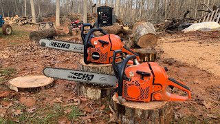 Head to Head Echo CS590 Timberwolf Vs CS620PW Chainsaw Review Ep 25 [upl. by Neela25]