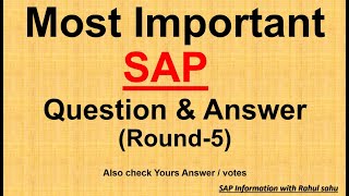 Which Movement type can we use for Reverse GRN SAP Questions amp Answer  Most Imp Q amp Ans Round 5 [upl. by Orvil]