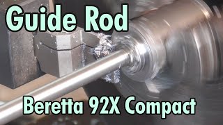 Making a Steel Guide Rod for the 92X Compact Beginner Lathe Project [upl. by Akeim]