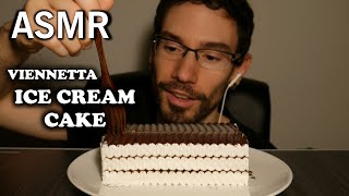 ASMR Viennetta icecream cake Crunchy chocolate EATING SOUNDS No talking 4K  Iberian ASMR [upl. by Einnal]