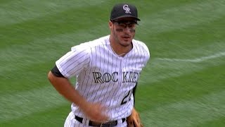 TBCOL Arenado makes a strong throw to nab Casali [upl. by Assiralk827]