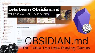 Obsidian  TTRPG CLI DnD5e SRD [upl. by Niarda]