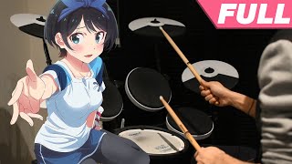 Kanojo Okarishimasu ED 2 Full 【First Drop】by halca  Drum Cover [upl. by Hagile321]