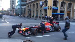 Red Bull F1 Car in Downtown San Francisco 04 F1 Uturn [upl. by Roselle67]