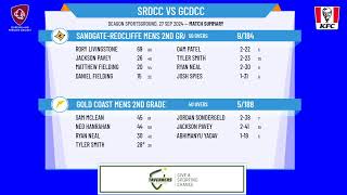 SandgateRedcliffe Mens 2nd Grade v Gold Coast Mens 2nd Grade [upl. by Rosaline580]