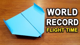 How To Make The WORLD RECORD PAPER AIRPLANE [upl. by Dorlisa]