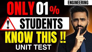 ONLY 1 STUDENTS KNOW THIS UNIT TEST ENGINEERINGPRADEEP GIRI SIR [upl. by Nyrat]