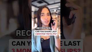 ASKED TO SHARE LAST 3 MONTHS’ PAYSLIPS SAVE THIS ✅ interview payslips job career recruiter [upl. by Saiff654]