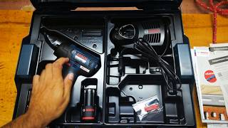 Unpacking  unboxing Cordless Impact Driver Bosch GDR 12V110 06019E0005 [upl. by Fortunna]