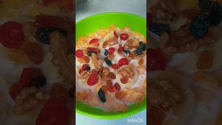 Instant amp healthy Corn Flakes RecipeHealthy Yummy BreakfastCrunchy cornflakes food shorts viral [upl. by Ateikan]