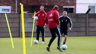 Reds in training for Wembley cup final [upl. by Ecinaj286]