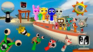 🌞 SPARTAN KICKING ALL INCREDIBOX SPRUNKI SONG FAMILY ISLAND in Garrys Mod [upl. by Row]