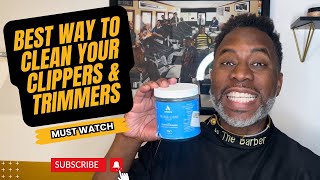 BEST WAY TO CLEAN YOUR CLIPPERS amp TRIMMERS  Blade Wash [upl. by Novhaj]