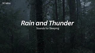 Soothing Rain and Gentle Thunder⚡ Sounds for Sleep  Sleep amp Relaxation Meditation [upl. by Anerak]