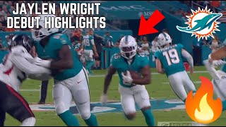 Jaylen Wrights EXPLOSIVE NFL Debut Highlights 💥  NFL Preseason 2024 Highlights [upl. by Ennoved]