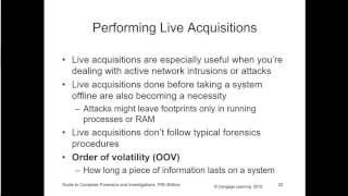 CF117  Computer Forensics  Chapter 10  VM  Live Acquisitions  and Network Forensics [upl. by Eneja225]