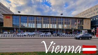 Vienna West Station Wien Westbahnhof Walking Tour  4k [upl. by Yatnahc]