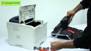 Xerox Phaser 3600 Toner Cartridge Replacement  user guide 106R01370106R01371106R01372 [upl. by Kari]