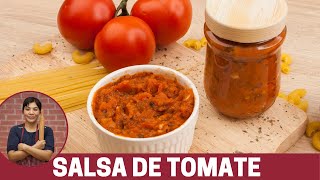 Como hacer salsa de tomate casera y como almacenar en casa  Salsa de tomate para pizza o pasta [upl. by Munro]