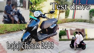 New bajaj chetak 2903 electric scooter model owner review amp test drive  🤗 [upl. by Yromem650]