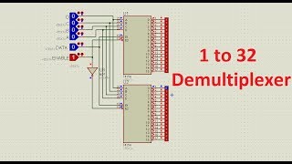 1 to 32 line demultiplexeravi [upl. by Lankton]