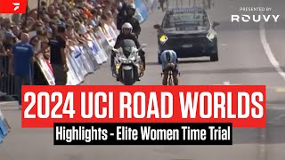 UCI Road World Championships Highlights 2024  Elite Women Time Trial [upl. by Thatcher]