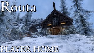 Routa  Stormcloak and Warrior Cabin  Skyrim SE Mod Showcase [upl. by Enyleve617]