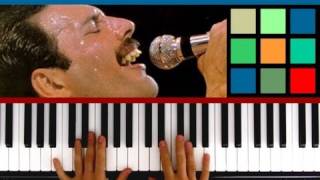 How To Play quotBohemian Rhapsodyquot Piano Tutorial  Sheet Music Queen part 5 [upl. by Isidoro]