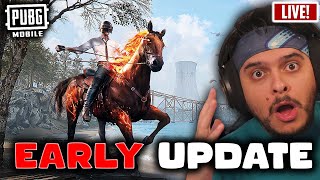 PUBG MOBILE 34 UPDATE EARLY GAMEPLAY 🔴MEDALCORE LIVE🔴 [upl. by Ahterahs]