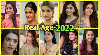 Tollywood Actress Real AgeTelugu Heroines Real Age in 2022 Samantha Kajal Rakul pooja krithi [upl. by Hoppe]