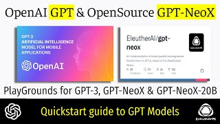 Getting started with GPT3 GPTNeoX and GPTNeoX20B models in 10 minutes [upl. by Strauss697]