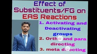 Activating and Deactivating groups ll Directive influence of SubstituentsFunctional groups [upl. by Harrat]