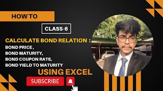 Bond relation PRICE YIELD TO MATURITY MATURITY II Applicable for MBA MCOM CFA II EXCEL [upl. by Slyke]