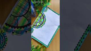 ✨ 9 Mandala Art Design for School Project Assignment Title Border FrontpageCover A4 shorts 🪄 [upl. by Elrem257]