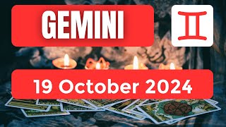 Gemini horoscope  Gemini Horoscope for Today 19 October 2024 [upl. by Enirehtacyram]