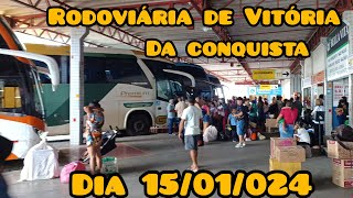 rodoviária de Vitória da conquista Bahia no dia 1501024 [upl. by Ylenaj566]