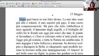 Ultime lettere di Jacopo Ortis analisi testi [upl. by Corsetti60]